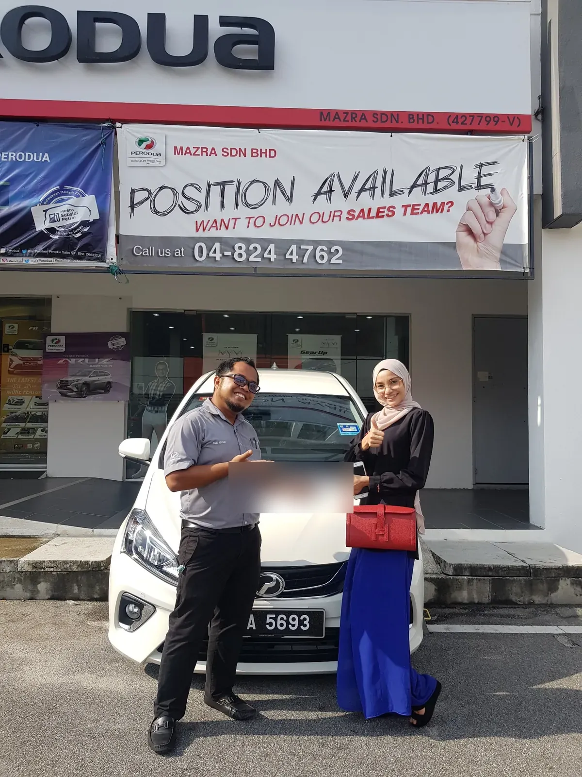 Customer delivery Perodua bersama Rahman