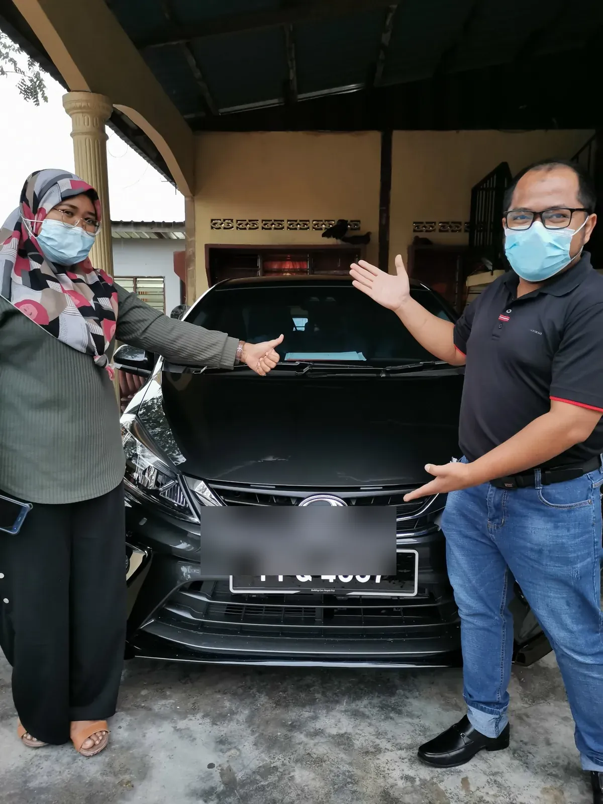 Customer delivery Perodua bersama Rahman